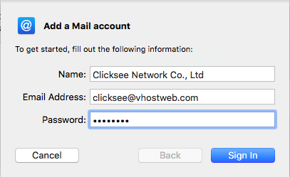 Add Mail Account