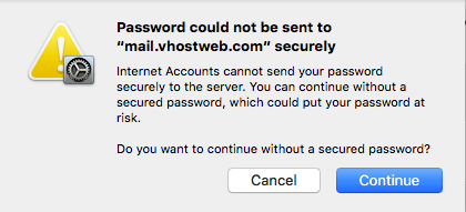 Without secured password